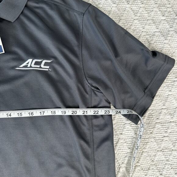 Clique ACC Performance Polo Shirt XL Gray Embroidered Dri-Fit NWT - Picture 7 of 7